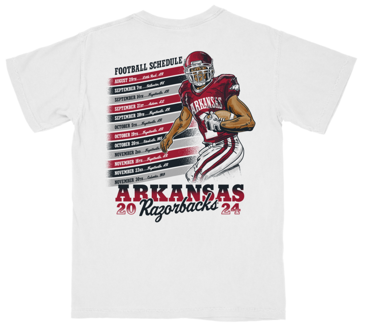 Sigma Alpha Epsilon University of Arkansas Football Schedule Design 20