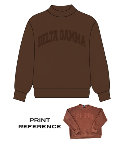 Delta Gamma University of Oklahoma Embroidered Mock Neck 2025
