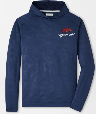 Sigma Chi University of Arkansas Peter Millar Hoodie 2025