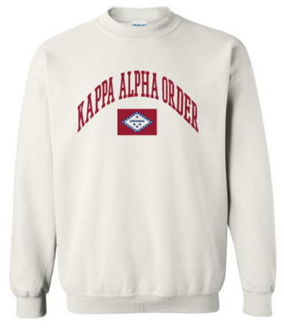 Kappa Alpha University of Arkansas American Flag Crewneck 2023