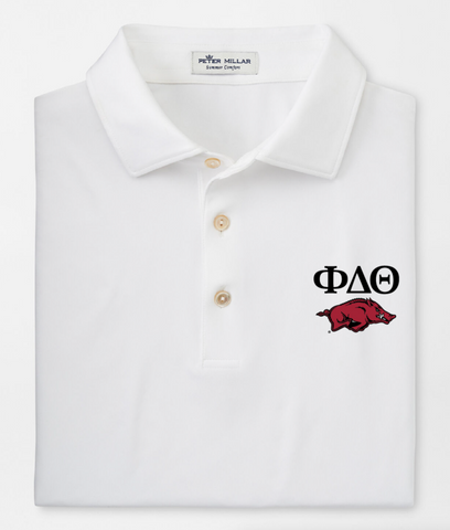 Phi Delta Theta University of Arkansas Game Day Embroidery Polo Design 2024