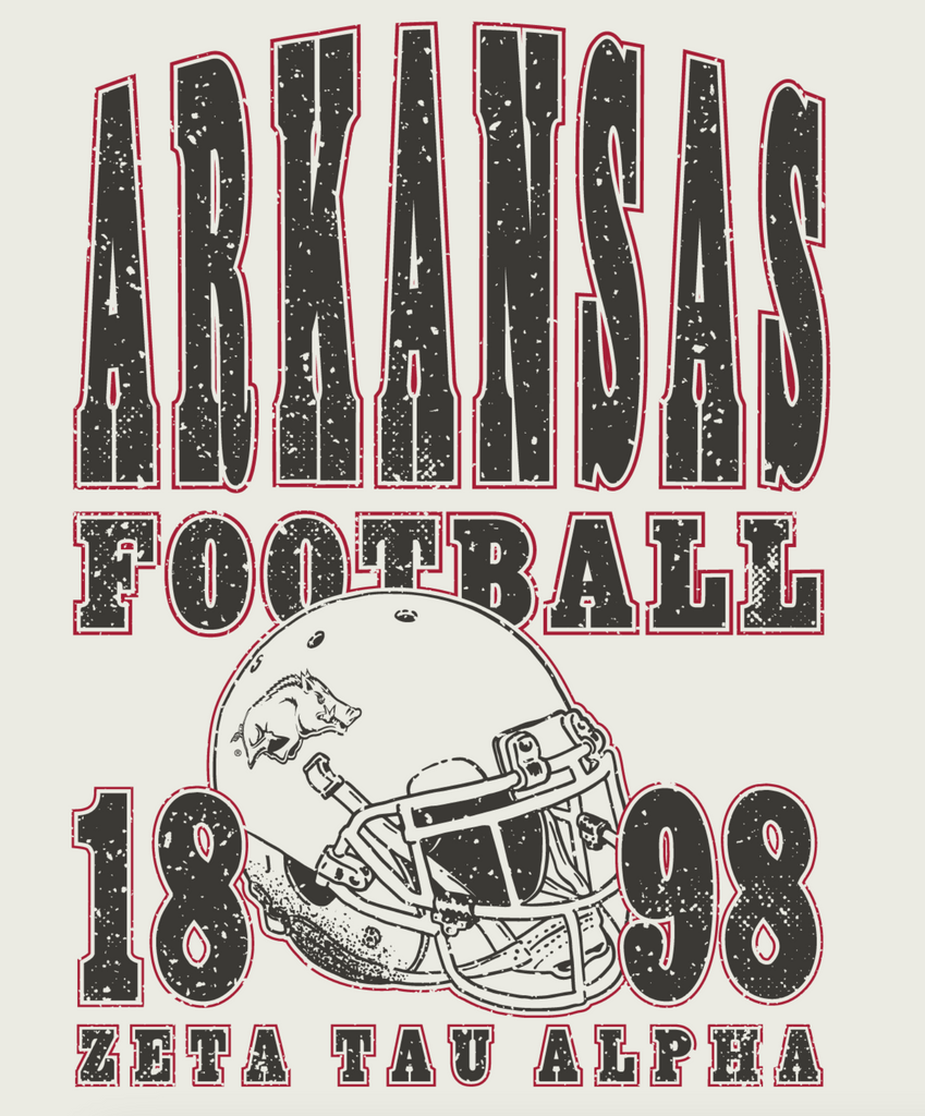 Zeta Tau Alpha University of Arkansas Fall PR Crewneck 2024 Houndstooth Press Online Orders