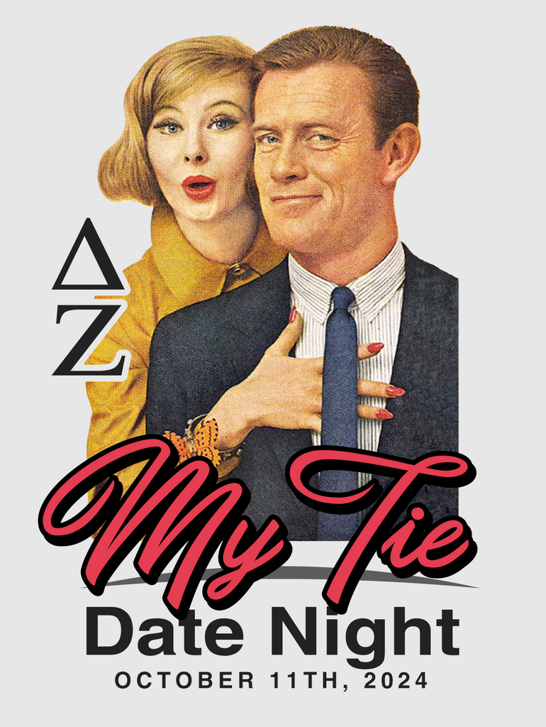 Delta Zeta University of Arkansas My Tie 2024 Houndstooth Press