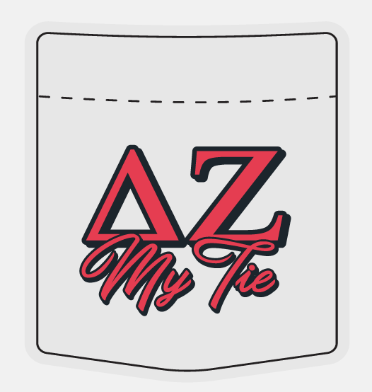 Delta Zeta University of Arkansas My Tie 2024 Houndstooth Press