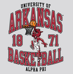 Alpha Phi University of Arkansas Basketball Crewneck 2025