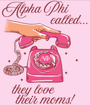 Alpha Phi University of Arkansas Mom's Day Design 2025