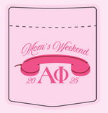 Alpha Phi University of Arkansas Mom's Day Design 2025