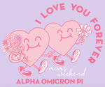 Alpha Omicron Pi University of Arkansas Mom's T-Shirt Design 2025