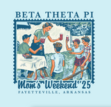 Beta Theta Pi University of Arkansas Mom's Day Design 2025