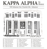Kappa Alpha Order University of Arkansas In House Design 2025