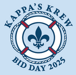 Kappa Kappa Gamma University of Arkansas Bid Day Pocket Tee Design 2025