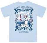 Kappa Kappa Gamma University of Arkansas Bid Day Pocket Tee Design 2025