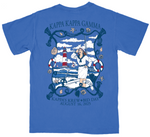 Kappa Kappa Gamma University of Arkansas Bid Day Pocket Tee Design 2025