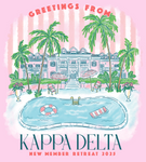 Kappa Delta University of Arkansas New Member Retreat Design 2025