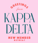 Kappa Delta University of Arkansas New Member Retreat Design 2025