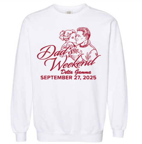 Delta Gamma University of Arkansas Dad's Day 2025 - CREWNECK