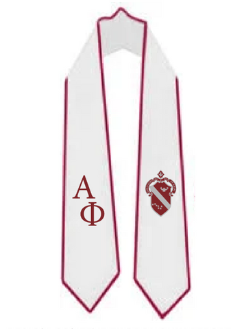 Alpha Phi University of Arkansas Graduation Stole 2025