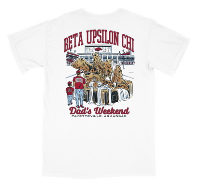 Beta Upsilon Chi University of Arkansas Dad's Day Design 2025