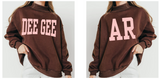 Delta Gamma University of Arkansas Reversible Mock Neck 2025