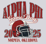 Alpha Phi University of Oklahoma Football Crewneck 2025