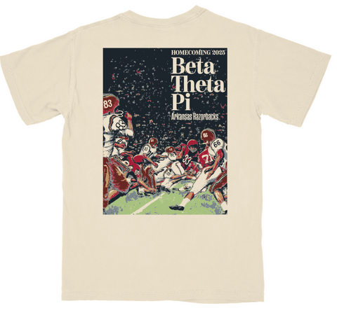 Beta Theta Pi University of Arkansas Homecoming Design 2025