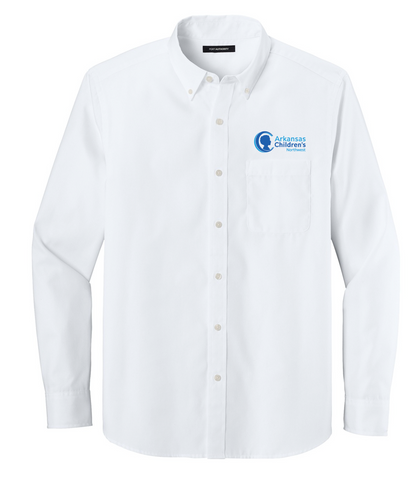 Arkansas Children's Northwest | Men's Long Sleeve Nailhead Easy Care Shirt
