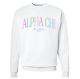 Alpha Chi Omega University of Arkansas Mom's Weekend Crewneck Design 2026