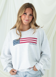 USA COLLECTION - SORORITY FLAG CREWNECK