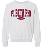 Pi Beta Phi University of Arkansas Bid Day Crewneck 2026