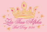 Zeta Tau Alpha University of Arkansas Bid Day Theme Shirt 2026