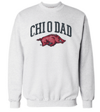Chi Omega University of Arkansas Dad's Day Crewneck Design 2026