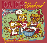 Chi Omega University of Arkansas Dad's Day T-Shirt Design 2026