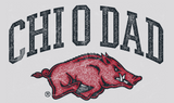 Chi Omega University of Arkansas Dad's Day Crewneck Design 2026
