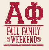 Alpha Phi University of Oklahoma Parent's Weekend T-Shirt 2026