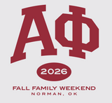 Alpha Phi University of Oklahoma Parent's Weekend Crewneck 2026