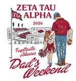Zeta Tau Alpha University of Arkansas Dad's Day Design 2026