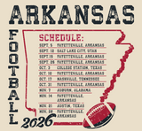 Alpha Phi University of Arkansas Football PR Tee 2026