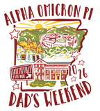Alpha Omicron Pi University of Arkansas Dad's Day T-Shirt 2026
