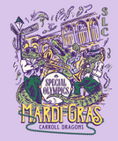 Carroll ISD Special Olympics Mardi Gras Design 2026