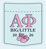 Alpha Phi University of Arkansas Big/Little T-Shirt 2026
