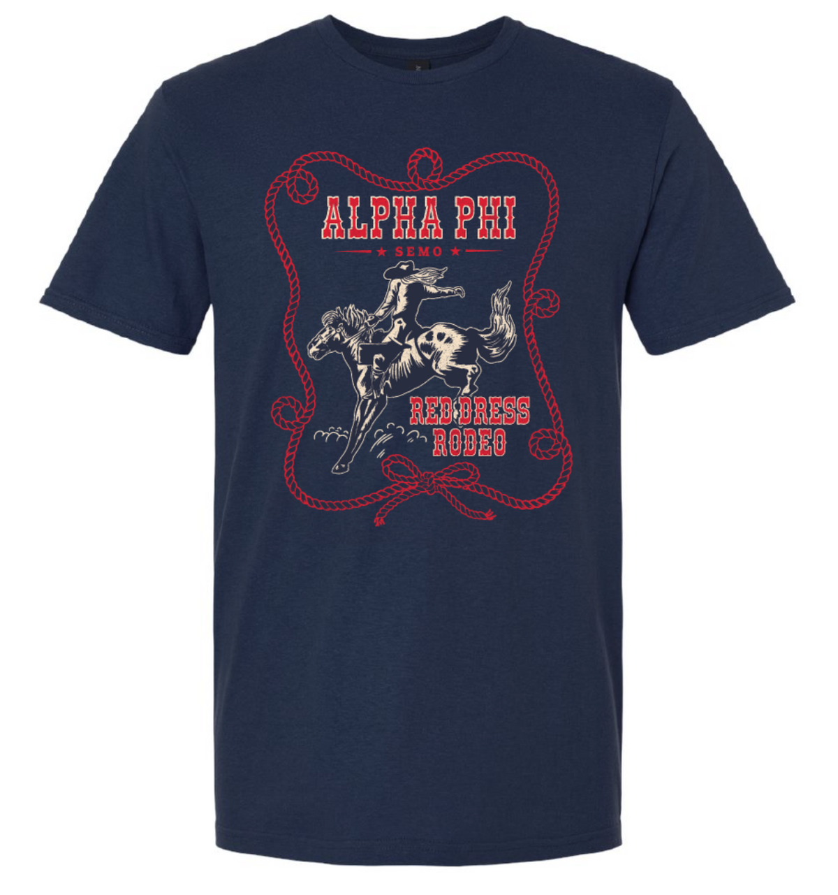 Alpha Phi Southeast Missouri State University Red Dress Rodeo Crewneck 2026