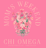 Chi Omega University of Arkansas Mom's Weekend Crewneck 2026 - OPTION TWO