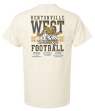 Bentonville West Football Schedule Shirt 2026 - Gildan